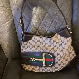 Authentic Gucci Cherry Line Horsebit Hobo Bag